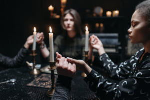 Role of a medium in connecting the living with the dead